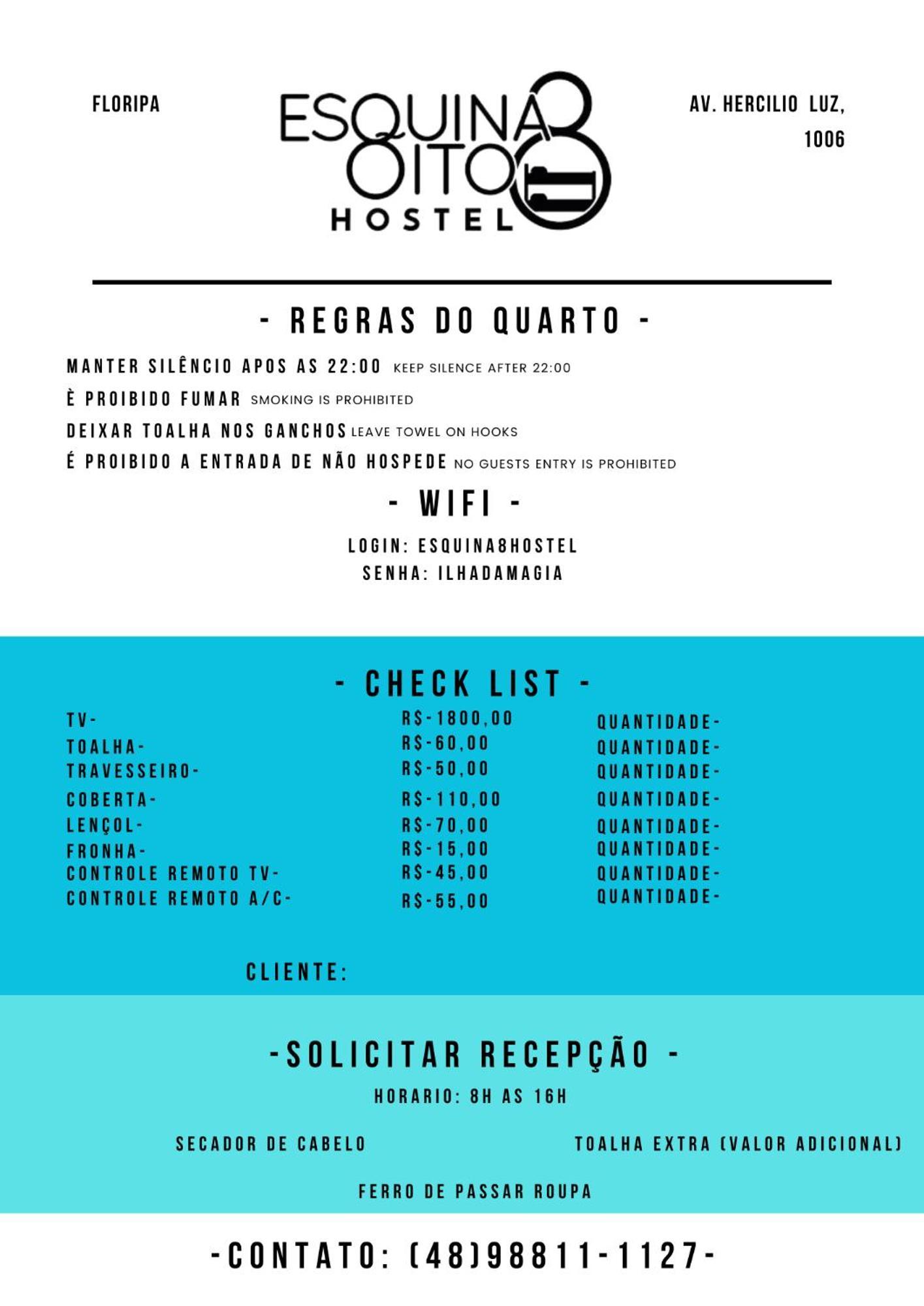 Esquina 8 Suites Confort & Hostel Florianopolis Ngoại thất bức ảnh
